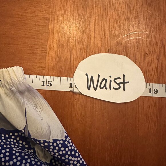 Vintage Evanna Blue white loral Skirt & Jacket Set 80s matching skirt set - Picture 9 of 11